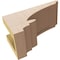 Ekena Millwork 4"W x 8"D x 4"H Wide Diane Rough Cedar Woodgrain TimberThane Corbel, Primed Tan CORUR04X08X04DIARCPR - alternate 3